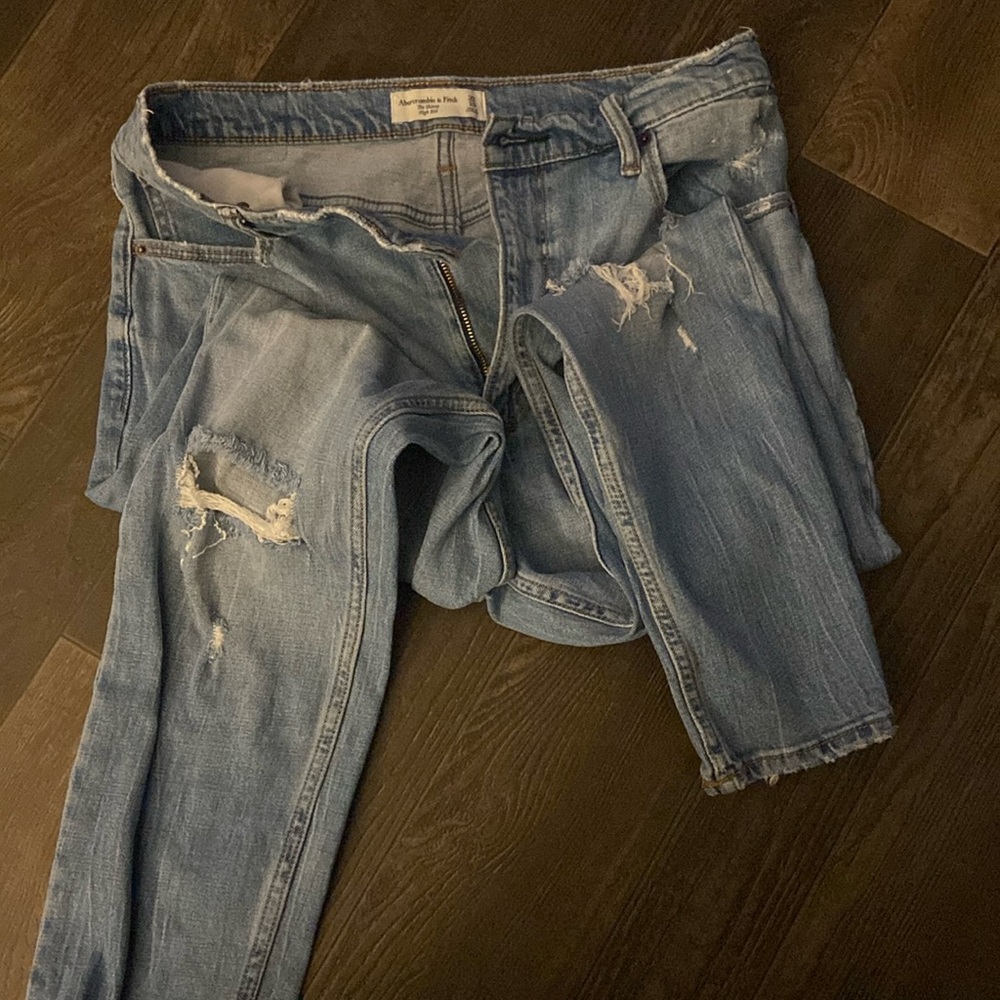 Abercrombie high rise skinny